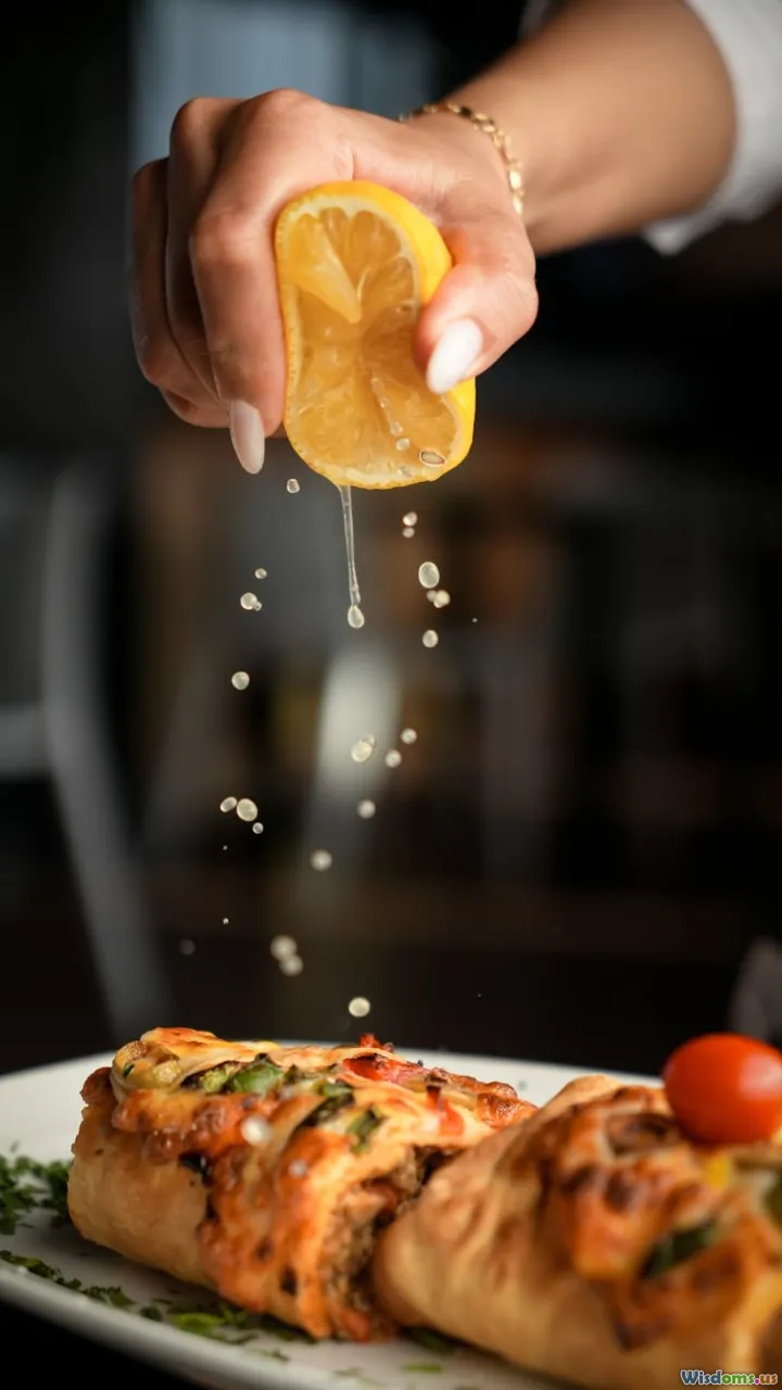 vibrant fruit, savory dishes, kitchen preparation, fusion food