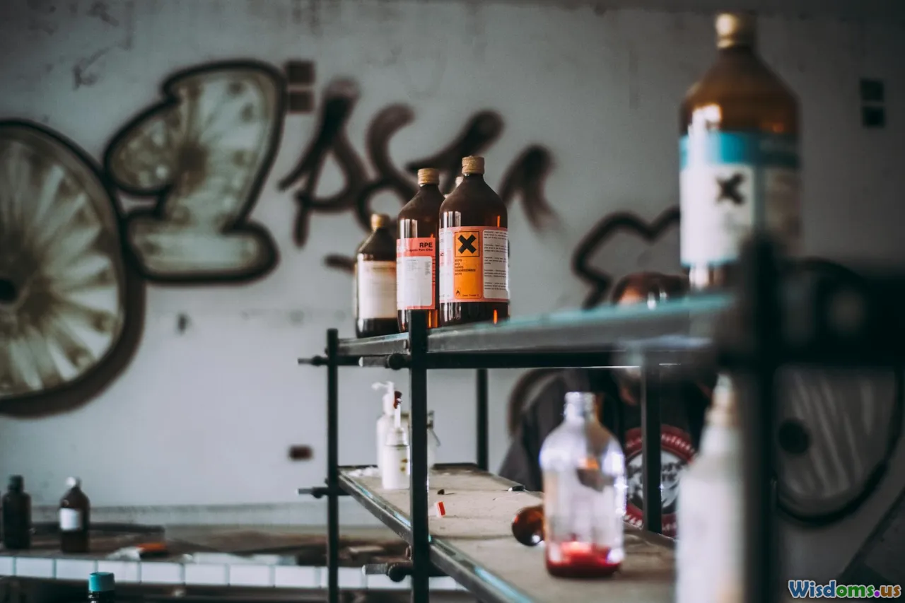 warning symbol, hazardous container, toxic chemicals