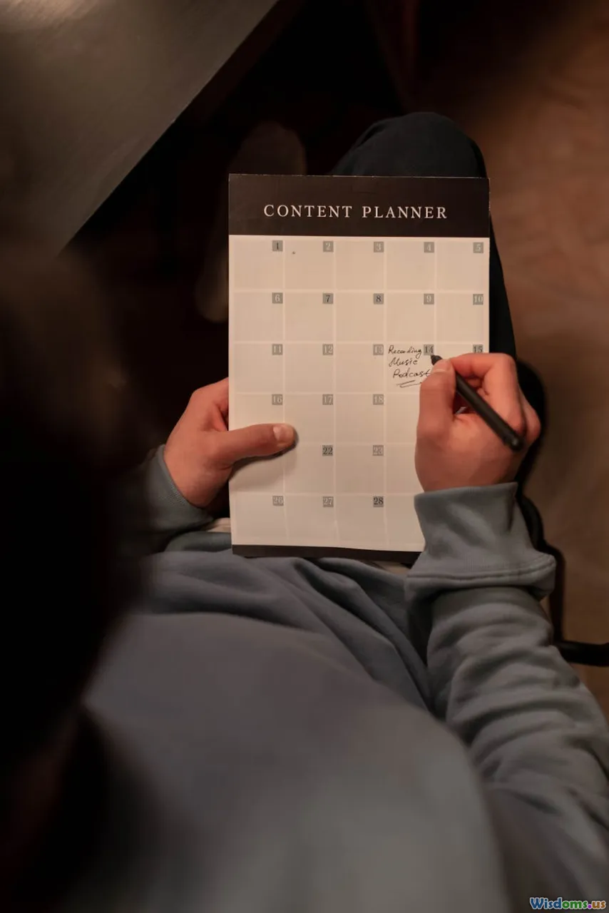 weekly planner, checklist, journal