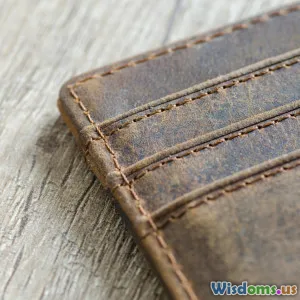 How to saddle stitch a durable leather wallet